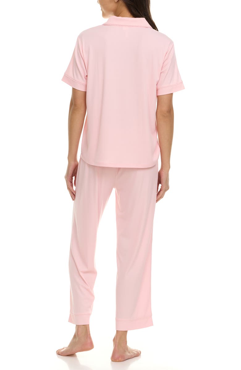 Flora By Flora Nikrooz Iman Rib Pajamas, Alternate, color, Pink Cloud