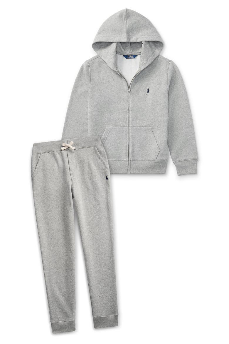 Kids' Fleece Zip Hoodie, Alternate, color, DK SPT HTR