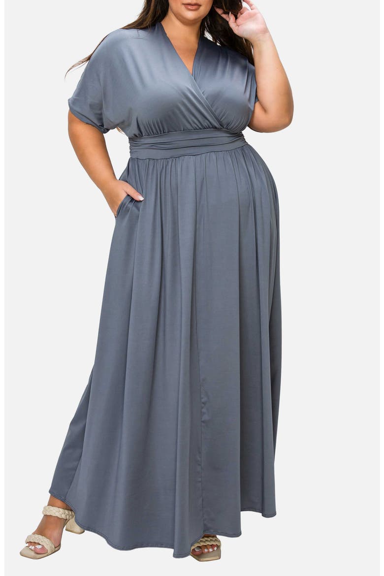 Raffi Maxi Dress, Alternate, color, CHARCOAL