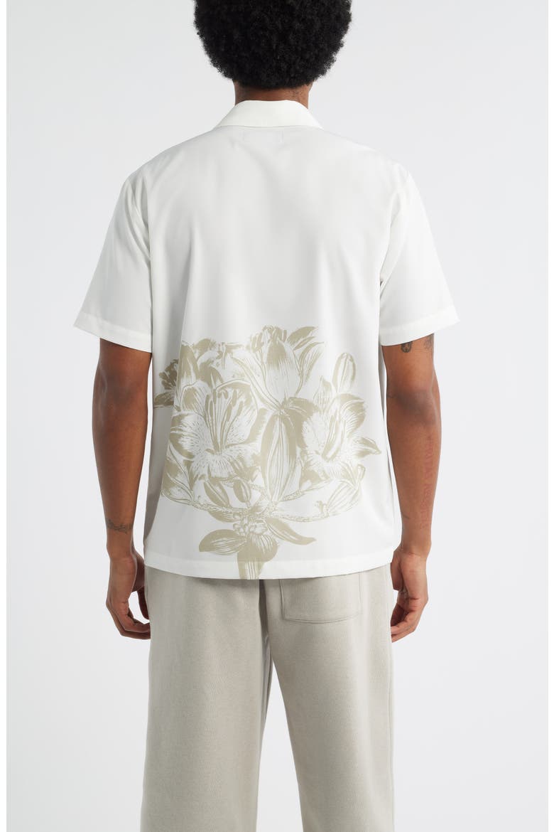 Jett Lawrence Edition - White Flower Button-Up Shirt, Alternate, color, WHITE