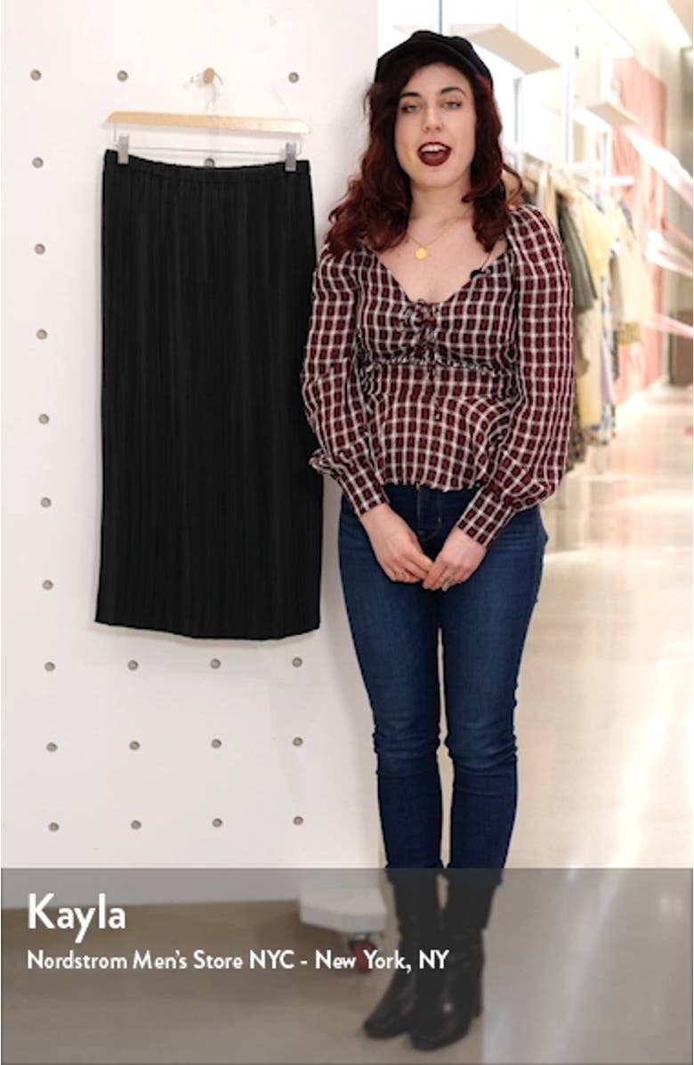 Plissé Midi Skirt, sales video thumbnail