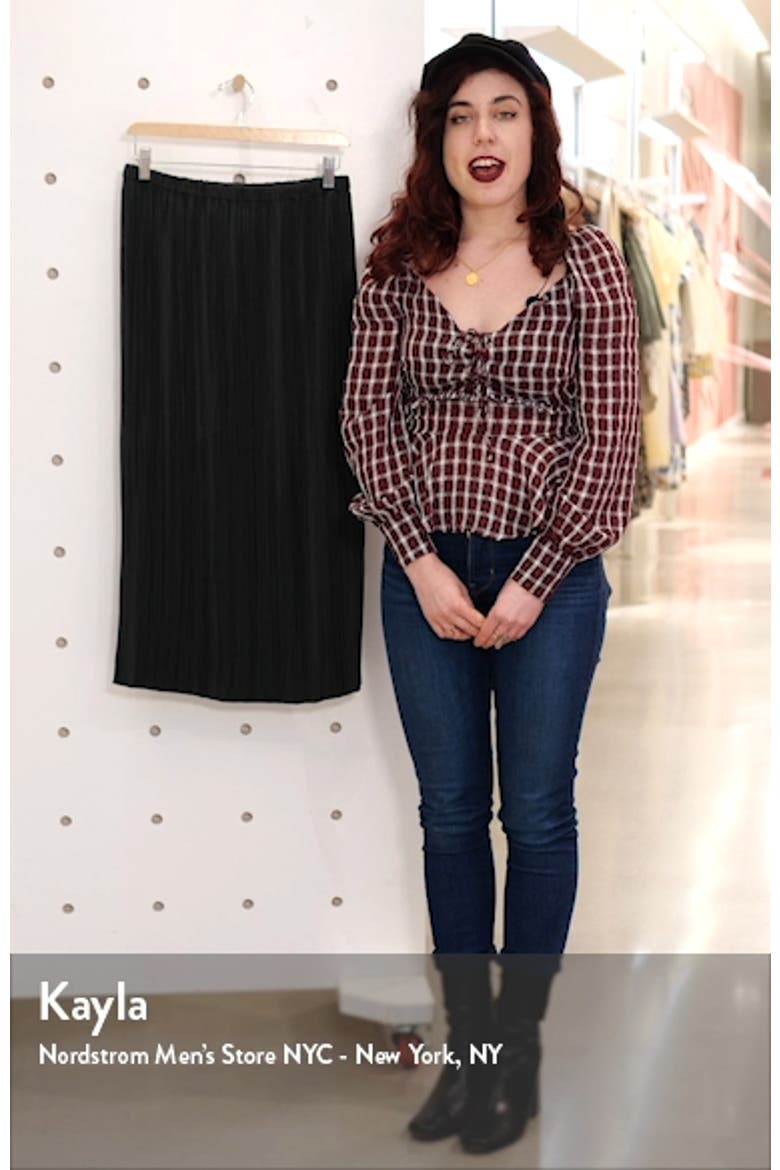 Plissé Midi Skirt video