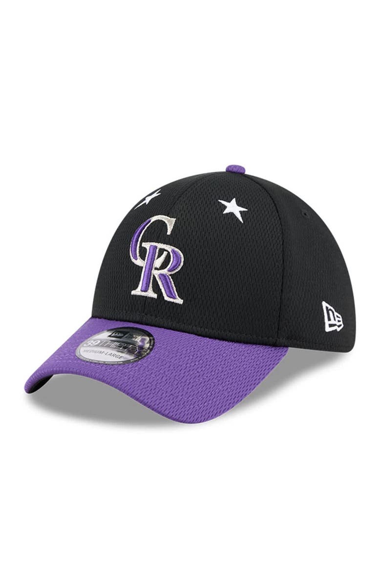 New Era Men's New Era Black/Purple Colorado Rockies 2025 MLB All-Star Game 39THIRTY Flex Hat, Alternate, color, Black