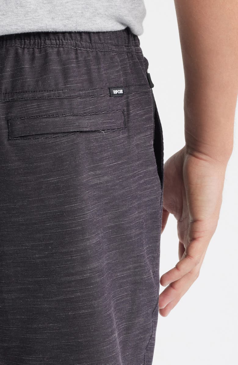 Rip Curl Boardwalk Jackson V Drawstring Shorts, Alternate, color, Black