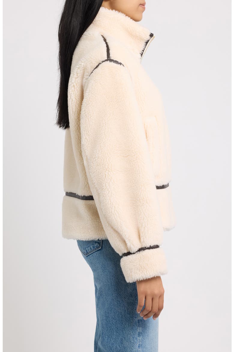Faux Fur Jacket, Alternate, color, CREAM