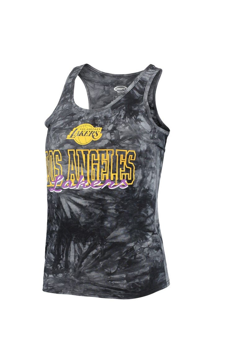 Women's Concepts Sport Charcoal Los Angeles Lakers Billboard Tank Top & Shorts Sleep Set, Alternate, color, Charcoal