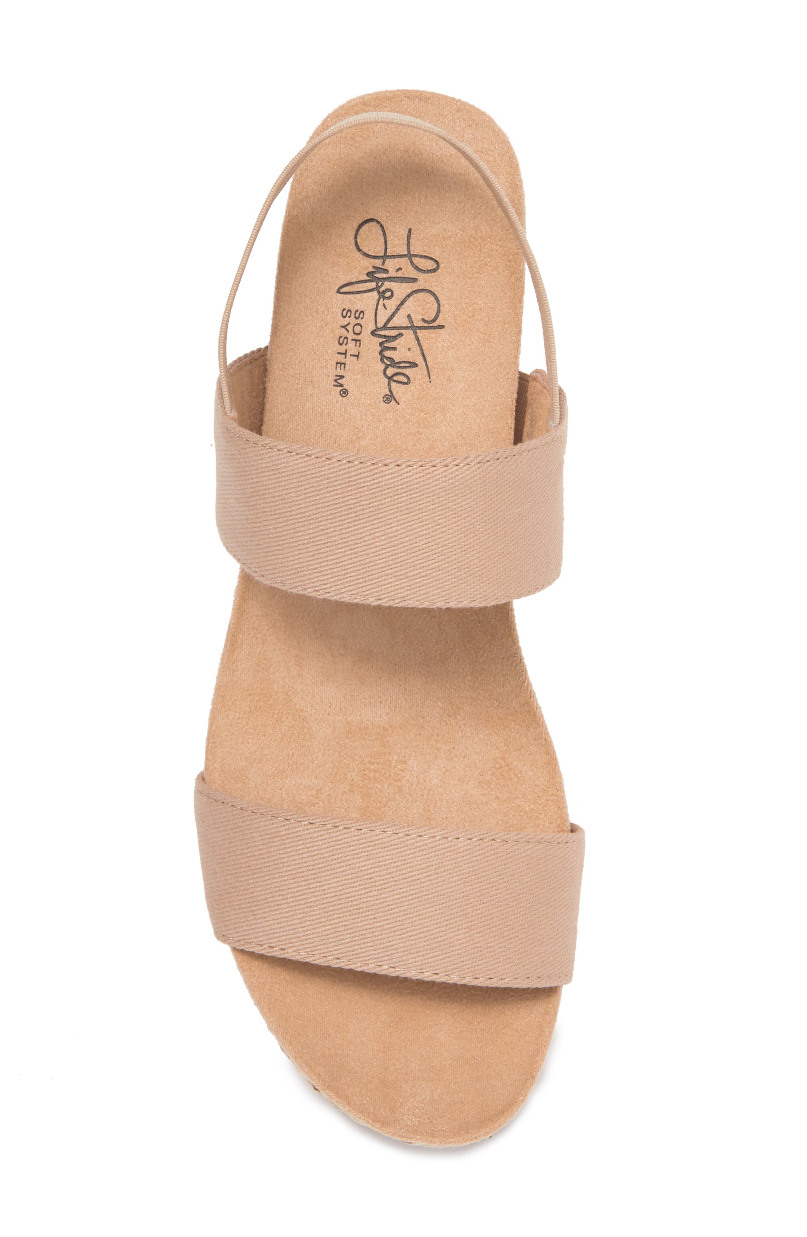 Delta Wedge Sandal - Wide Width Available, Alternate, color, TAUPE