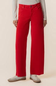 KUT from the Kloth Meg Fab Ab High Waist Wide Leg Corduroy Pants