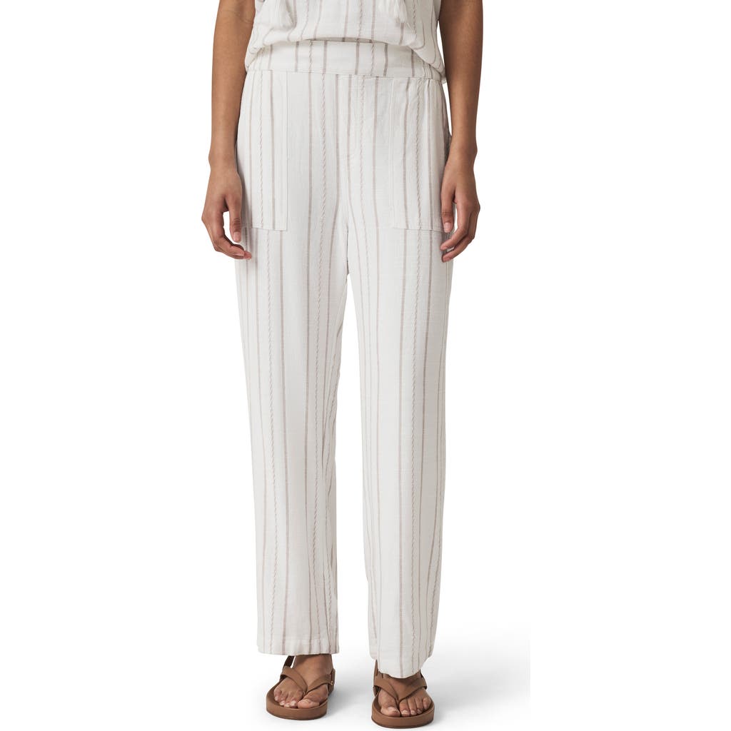 Splendid Layla Stripe Pants In White