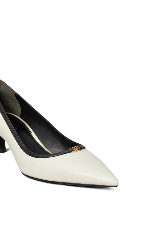 Tory Burch Double T Buckle Kitten Heel Pump In Multi