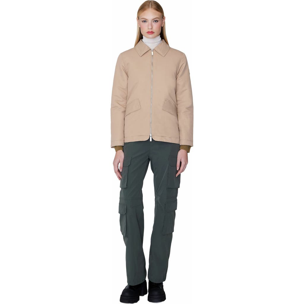 Quartz Co. Adele | Lightweight Insulated Jacket In Sand Beige