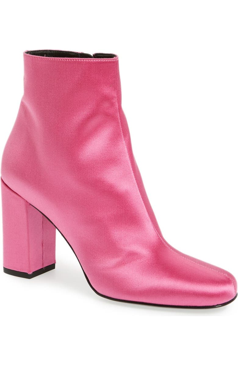 Saint Laurent 'Babies' Squared Toe Bootie, Main, color,