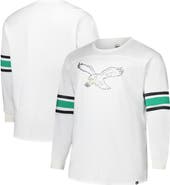'47 Men's '47 White Philadelphia Eagles Big & Tall Premier Brex Long Sleeve T-Shirt