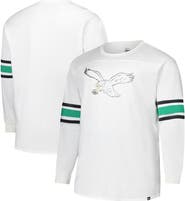 '47 Men's '47 White Philadelphia Eagles Big & Tall Premier Brex Long Sleeve T-Shirt