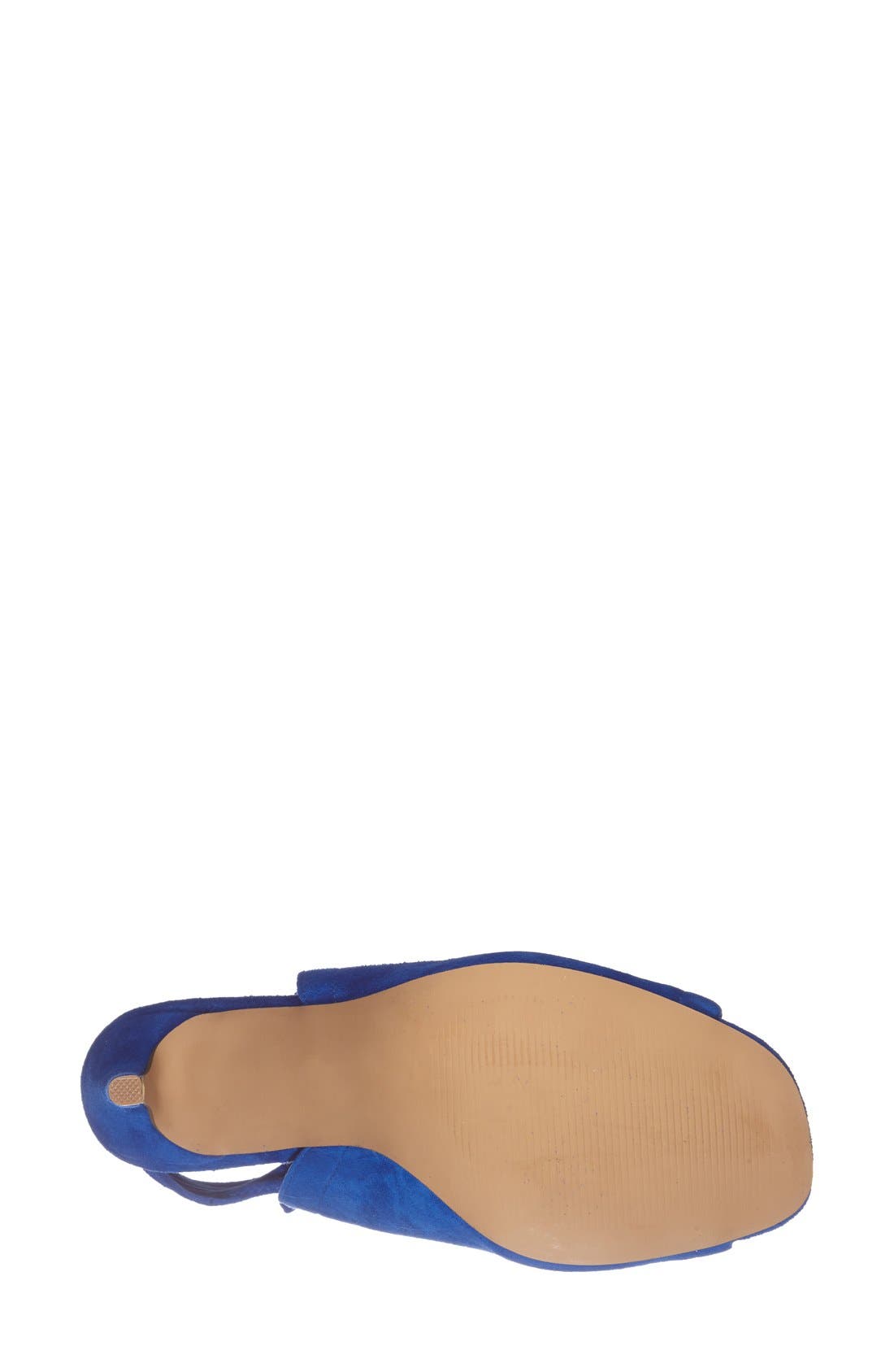 'Sophie' Lace-Up Sandal, Alternate, color, BLUE SUEDE