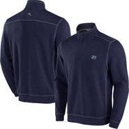 Tommy Bahama Men's Tommy Bahama Navy Jackson State Tigers Sport Tobago Bay Tri-Blend Half-Zip Jacket