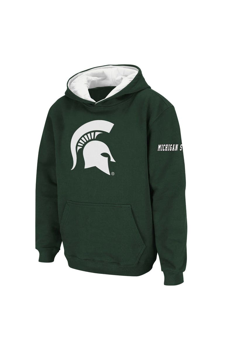 STADIUM ATHLETIC Youth Stadium Athletic Green Michigan State Spartans Big Logo Pullover Hoodie, Main, color, Green