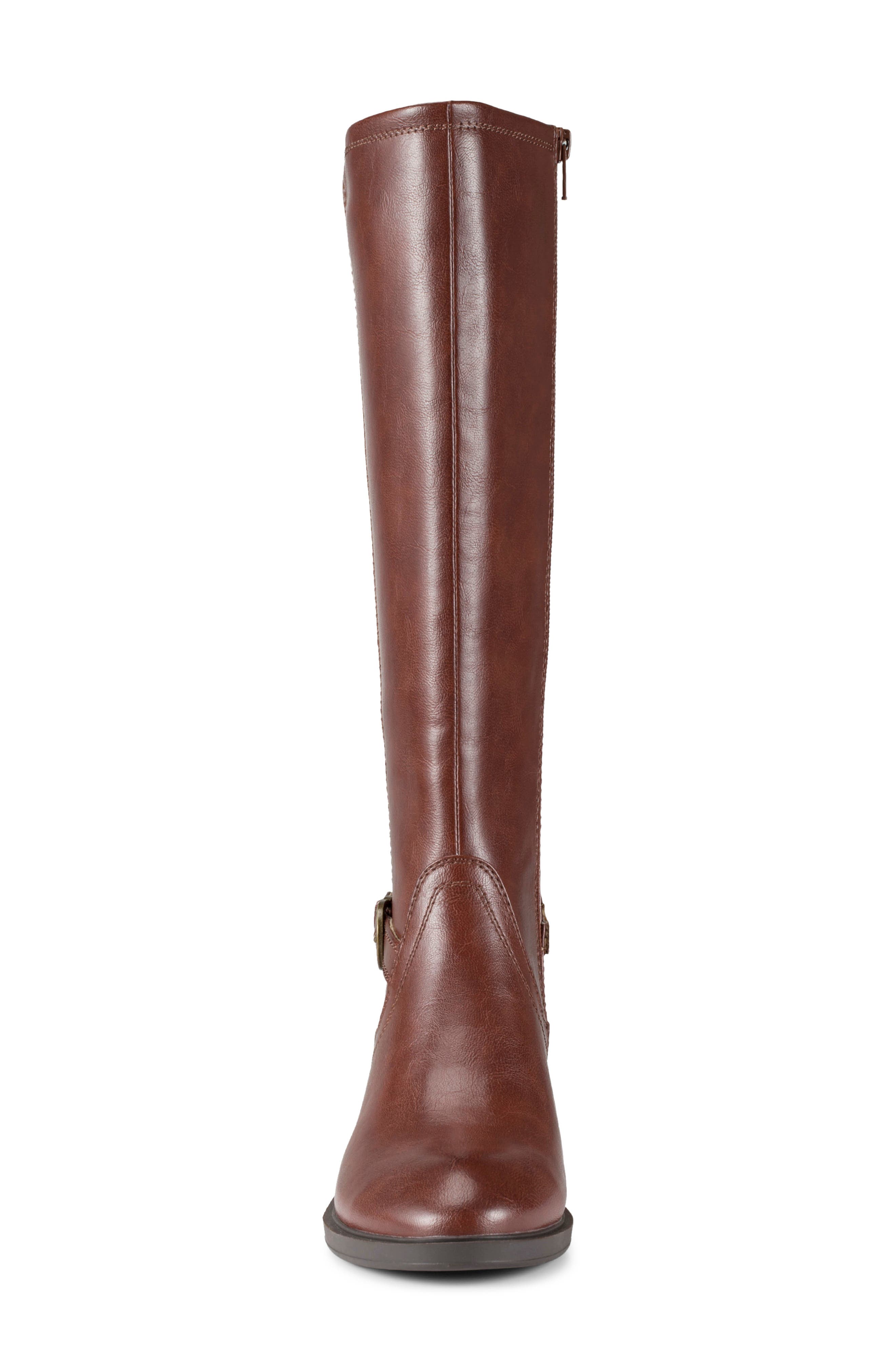 Nena Riding Boot - Wide Calf, Alternate, color, MAHOGANY