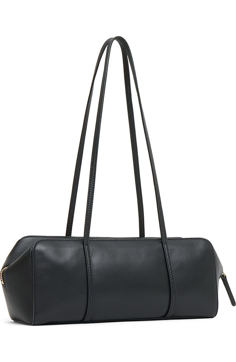 Mansur Gavriel Filo Leather Shoulder Bag, Alternate, color, Black