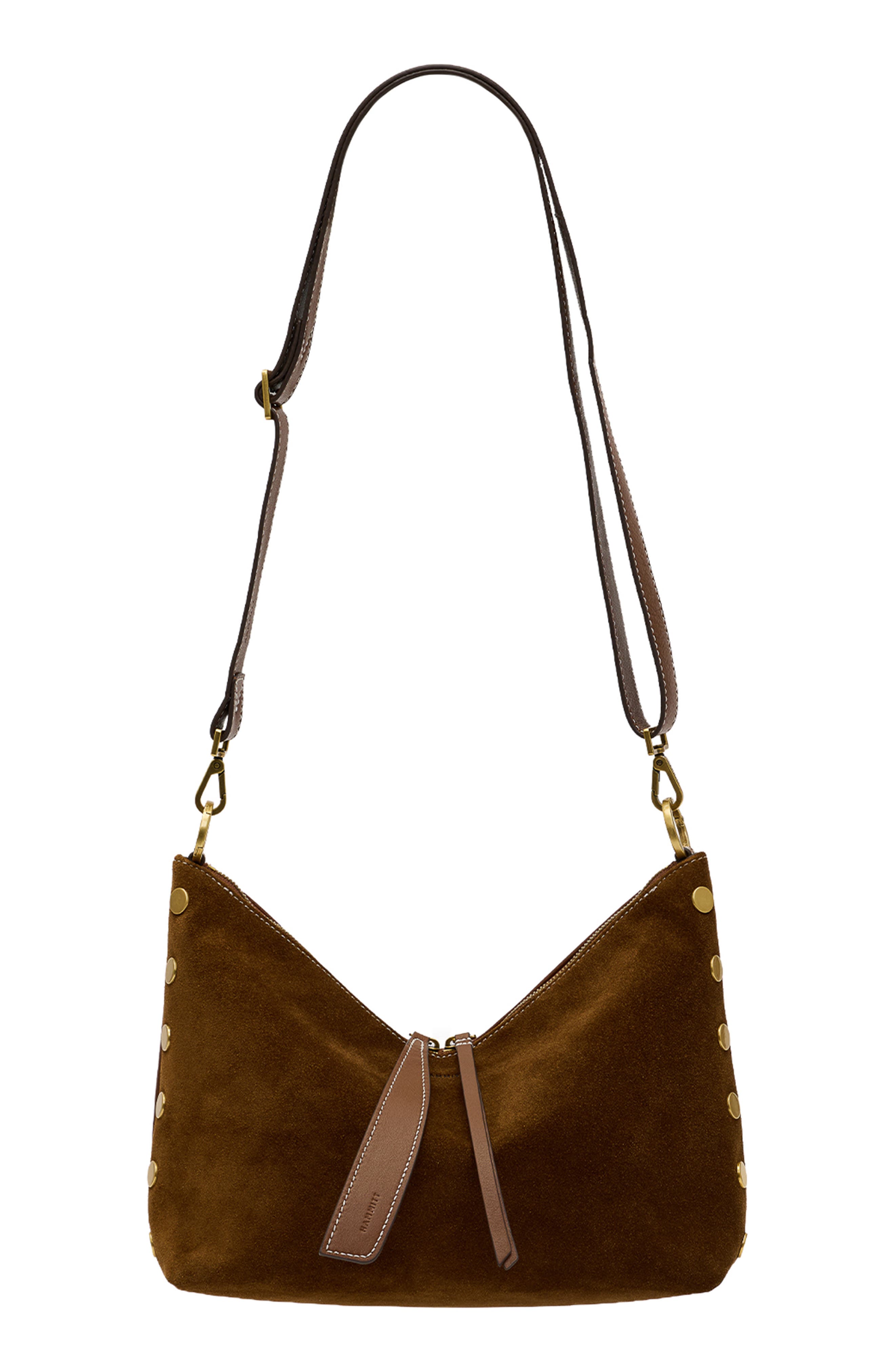 Grace Medium Suede Baguette Bag, Alternate, color, CINNAMON SUEDE/ ANTIQUE GOLD