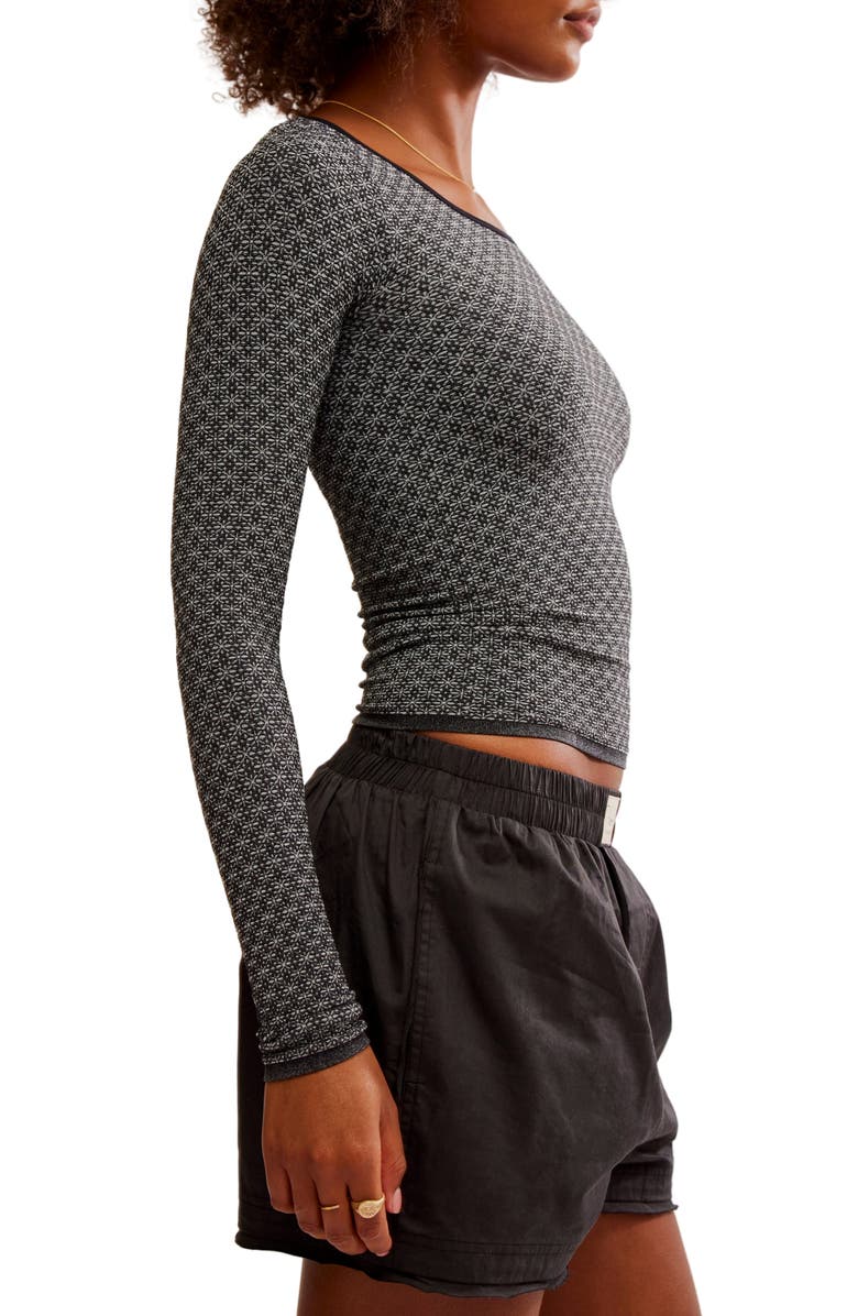 Free People Love Letter Long Sleeve Knit Top, Alternate, color,