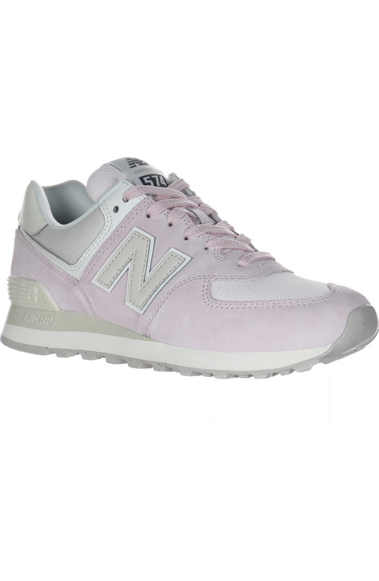 New Balance 574 Sneaker, Main, color, Pink Granite/ Moonbeam