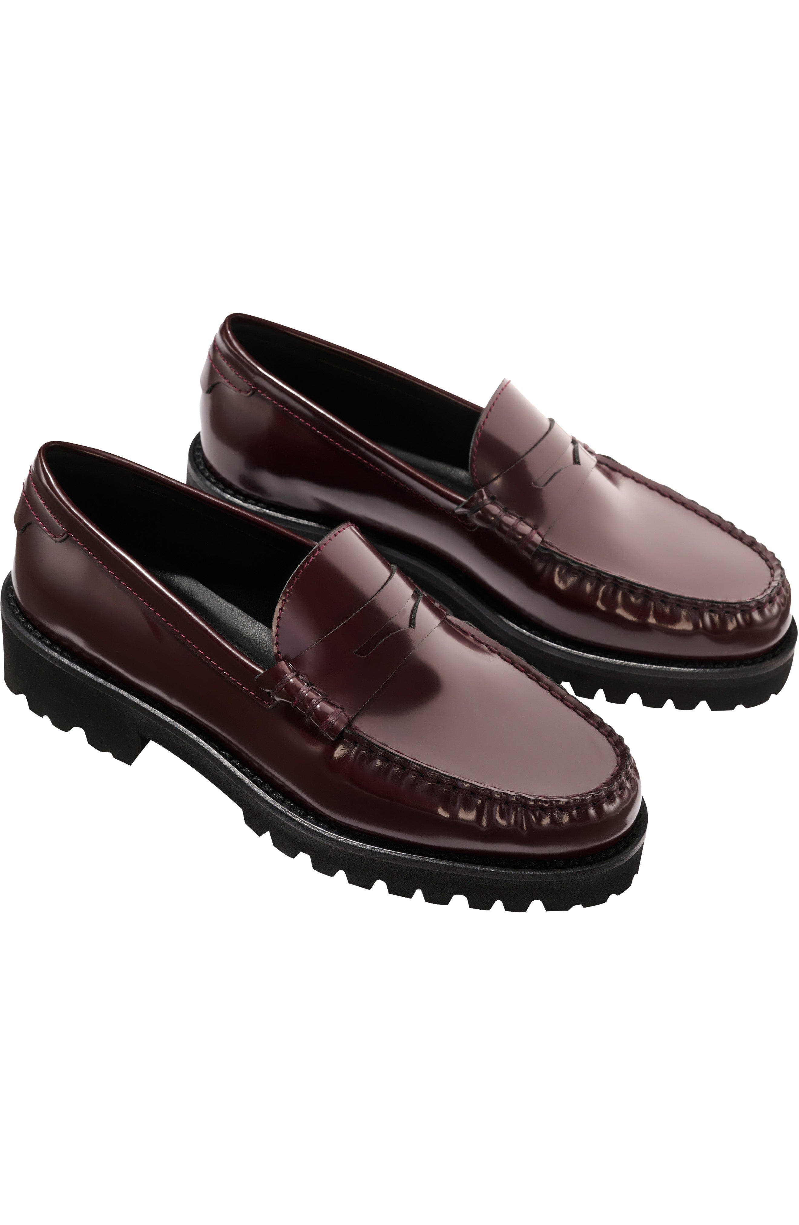 The Louisa Loafer, Alternate, color, Burgundy Calf
