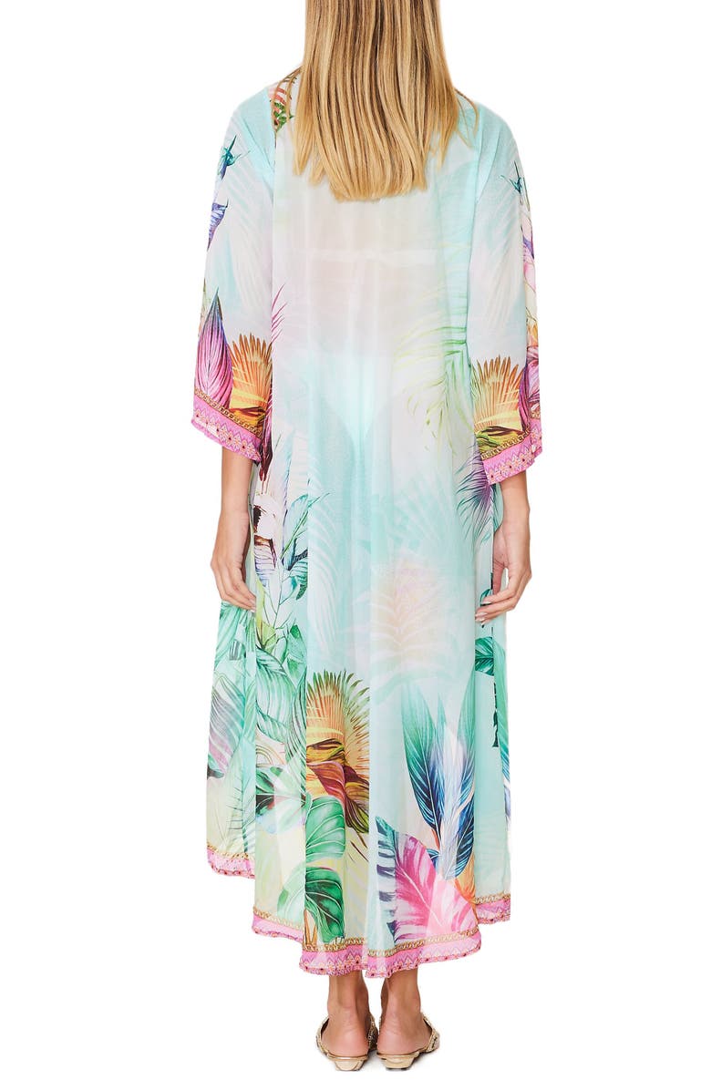 RANEES Tropical Paradise Duster, Alternate, color, Blue Multi