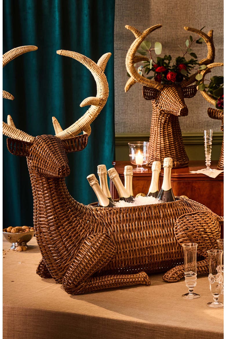 Devon Willow Stag Party Bucket, Alternate, color, BROWN
