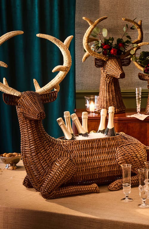 Juliska Devon Willow Stag Party Bucket In Brown