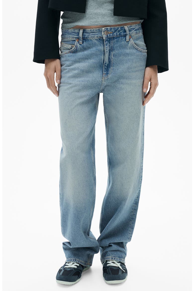 Benis Low Rise Straight Leg Jeans, Main, color, LIGHT VINTAGE BLUE
