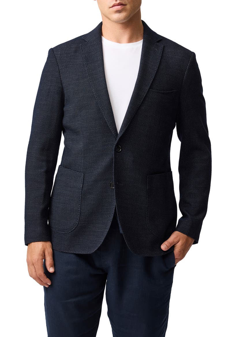 Haldon Regular Fit Stretch Wool & Cotton Sport Coat, Main, color, MIDNIGHT