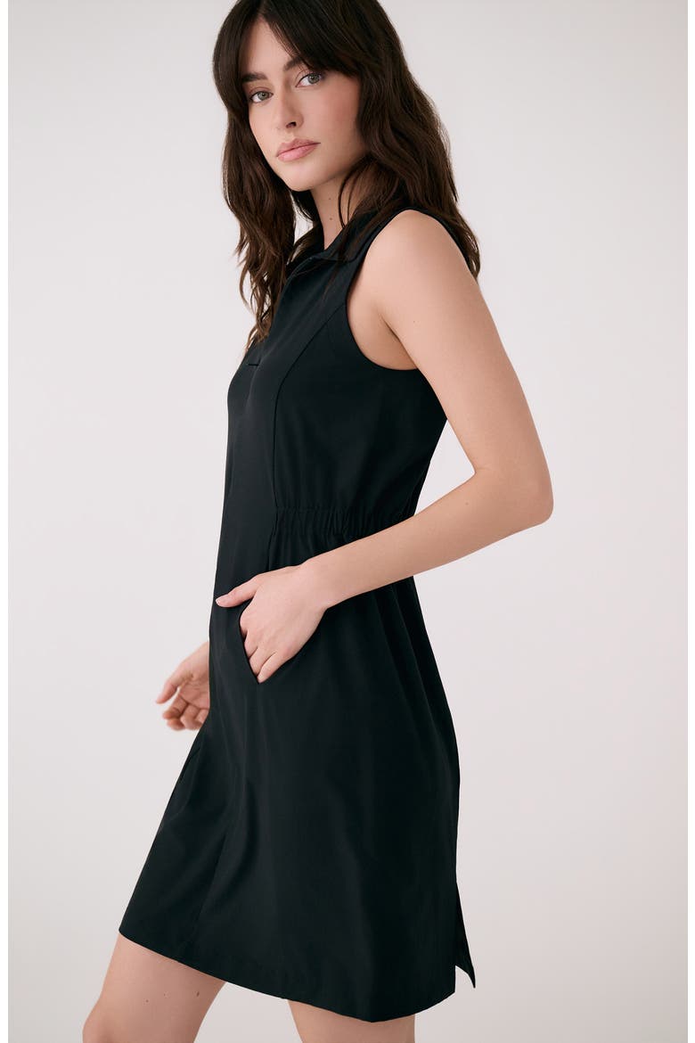 Olive Sleeveless Shirtdress, Alternate, color, BLACK