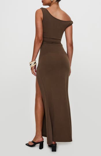 Steward Plunge Neck Maxi Dress