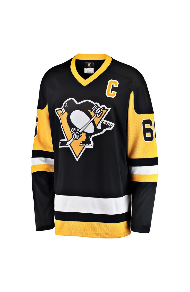 FANATICS Men's Fanatics Branded Mario Lemieux Black Pittsburgh Penguins Premier Breakaway Retired Player Jersey, Alternate, color, 