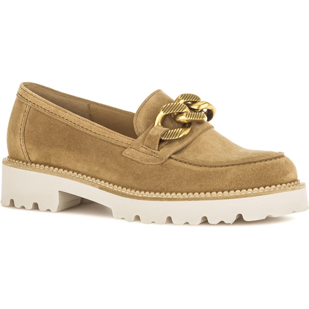 Gabor Platform Bit Loafer In Brown