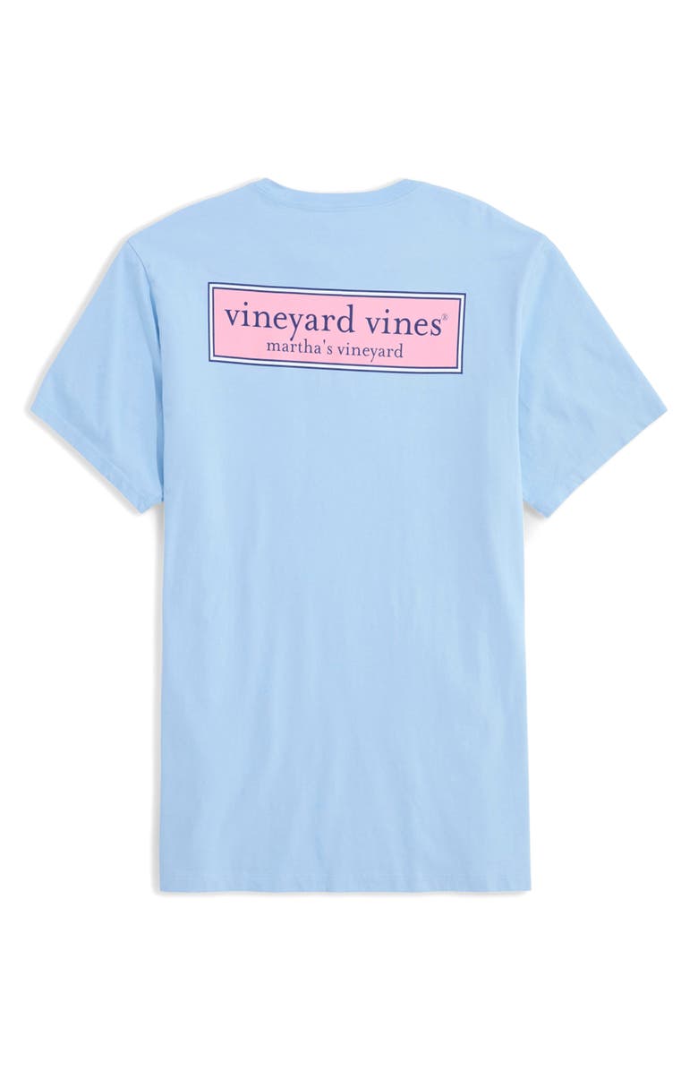 vineyard vines Classic Logo Box Graphic Pocket T-Shirt, Alternate, color, Jake Blue