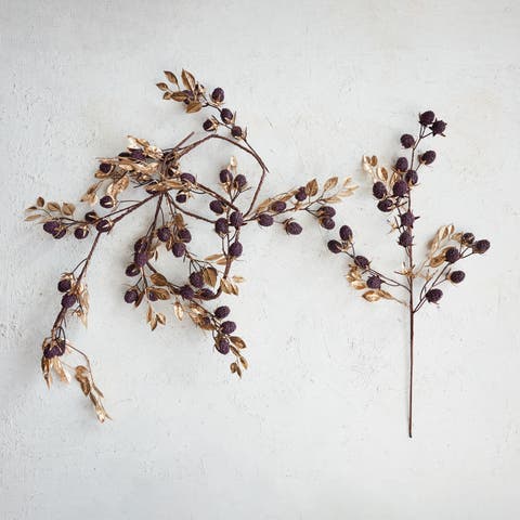 Berry & Leaf Garland with Accents