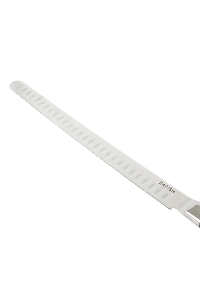 12 Inch High-Carbon Stainless Steel Full Tang Super Slicer, Alternate, color, Black