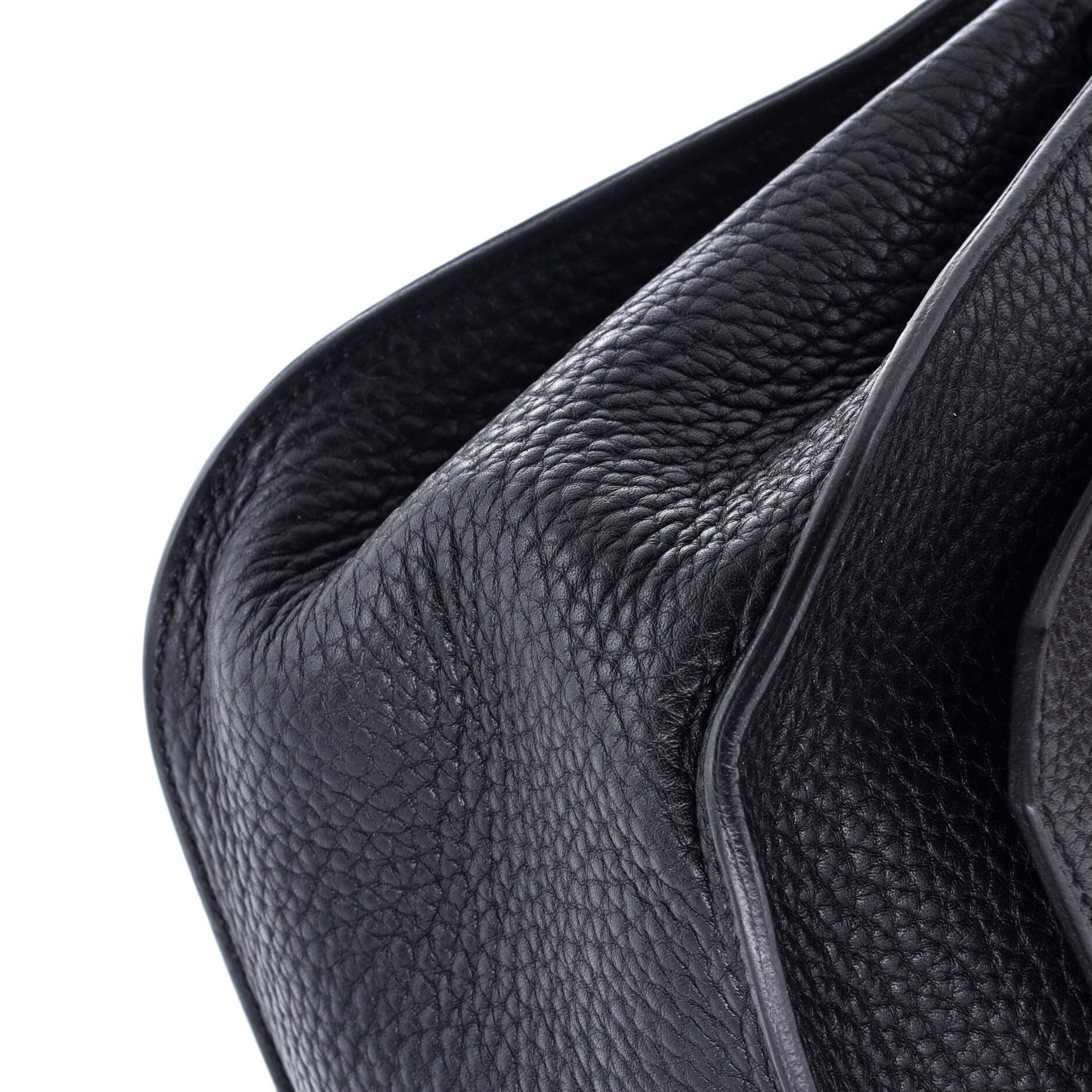 Pre-Owned Hermes Jypsiere Bag Clemence 28, Alternate, color, Noir