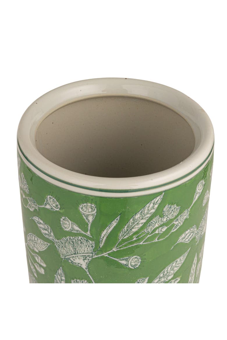 Green Ceramic Umbrella Stand, Alternate, color, Green