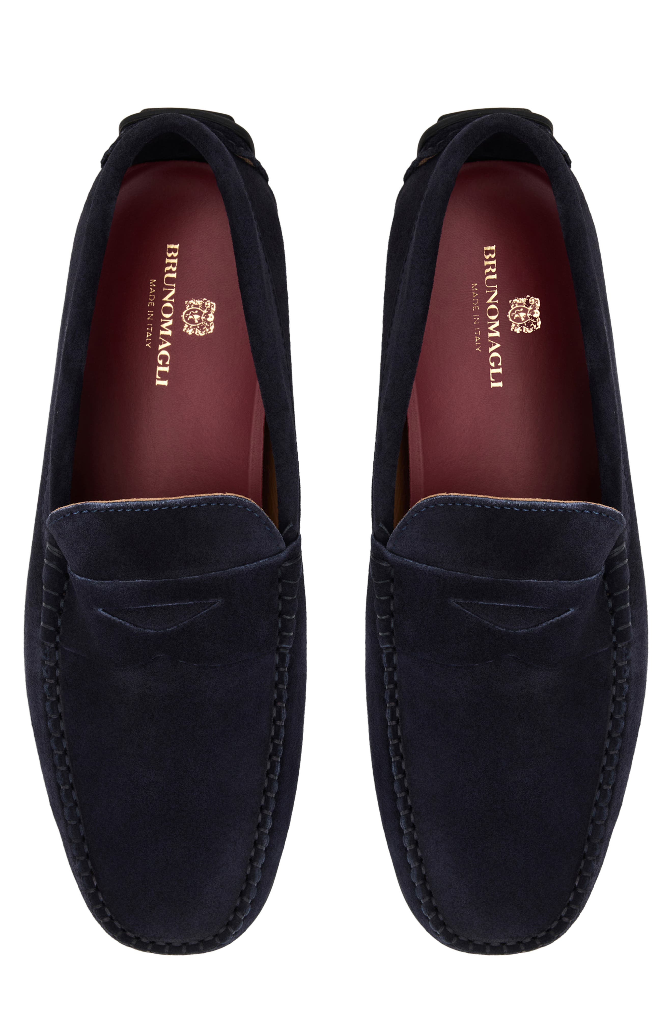 Taranto Penny Loafer, Alternate, color, NAVY SUEDE