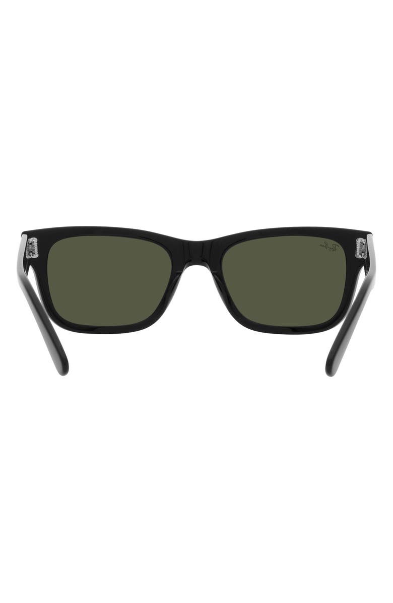 Ray-Ban Mr. Burbank 52mm Rectangular Sunglasses, Alternate, color, Black