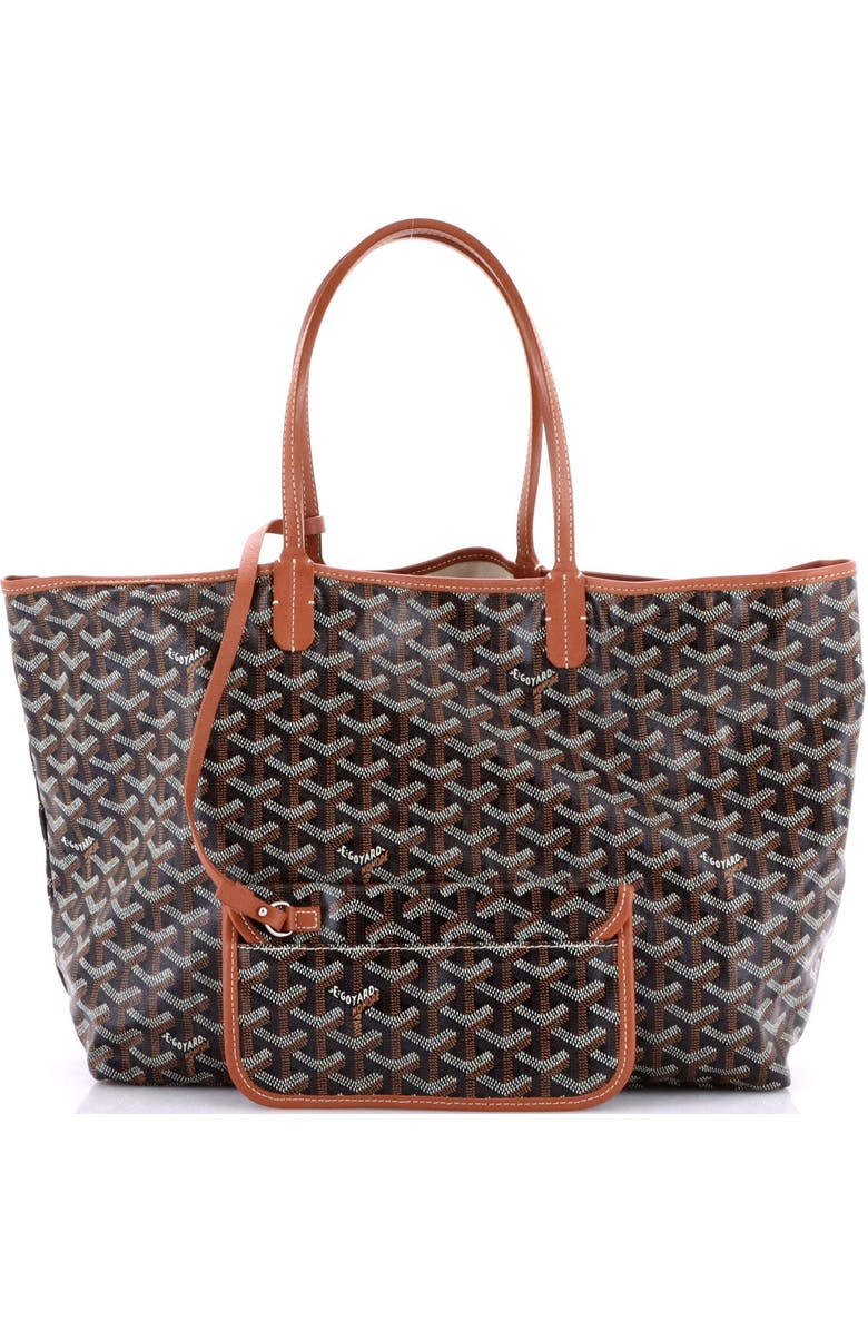 Pre-Owned Goyard Saint Louis Tote Coated Canvas PM, Alternate, color, Brown