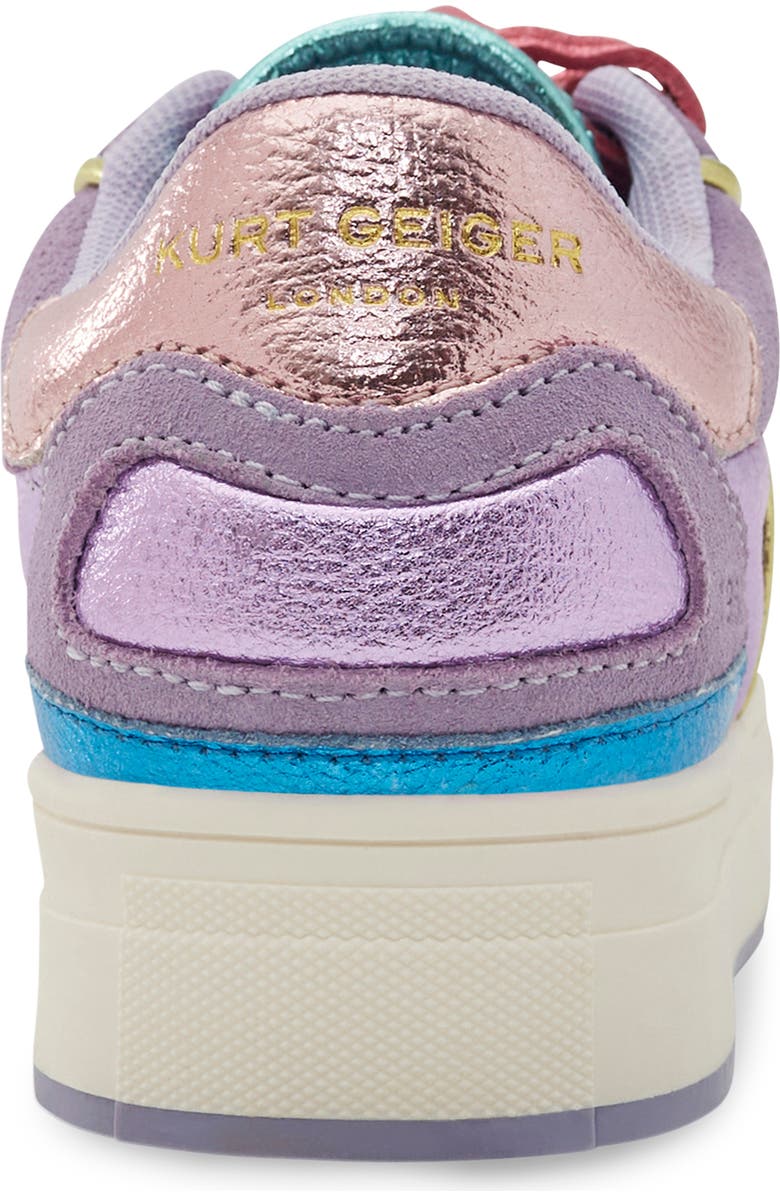 Kurt Geiger London Kids' Mini Southbank Platform Sneaker, Alternate, color, Lilac