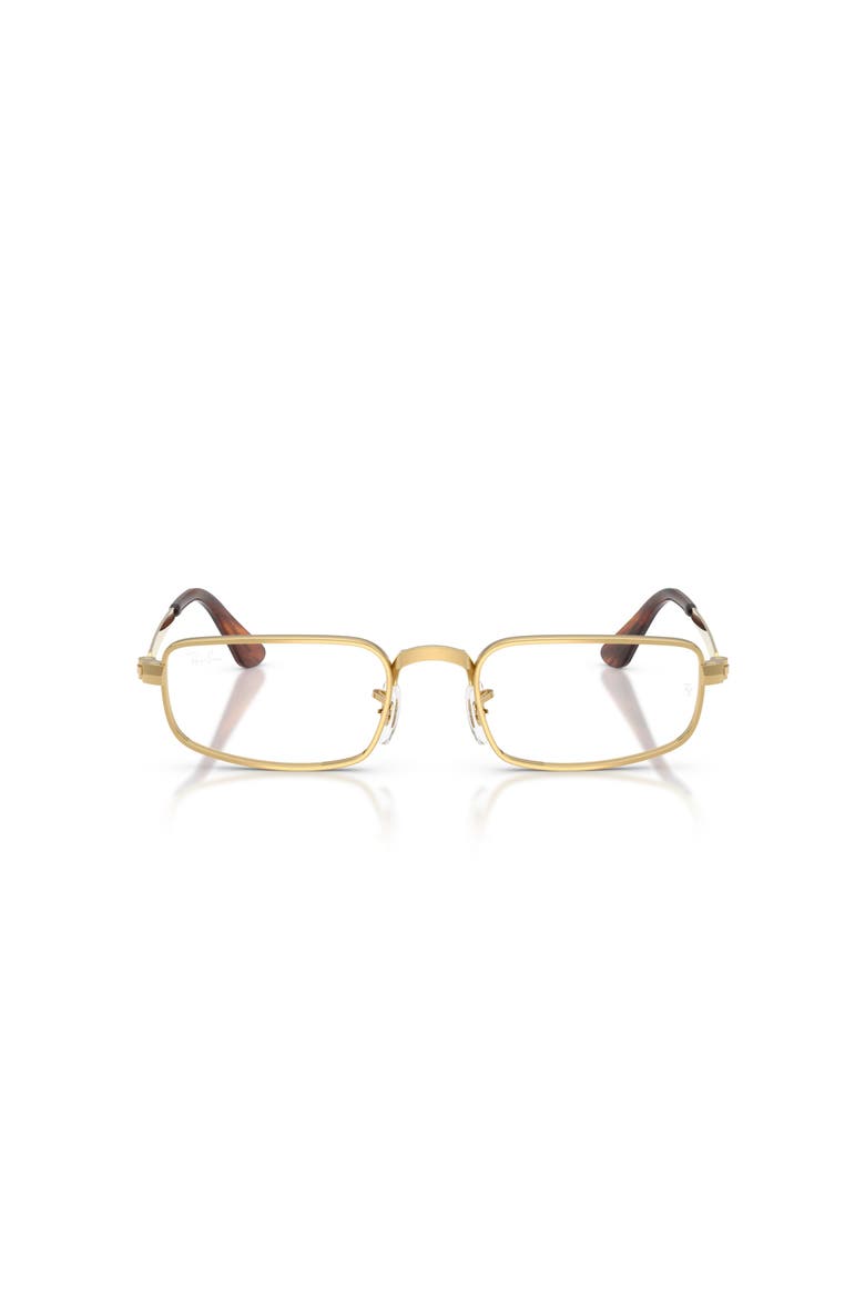 52mm Rectangle optical glasses, Alternate, color, Gold