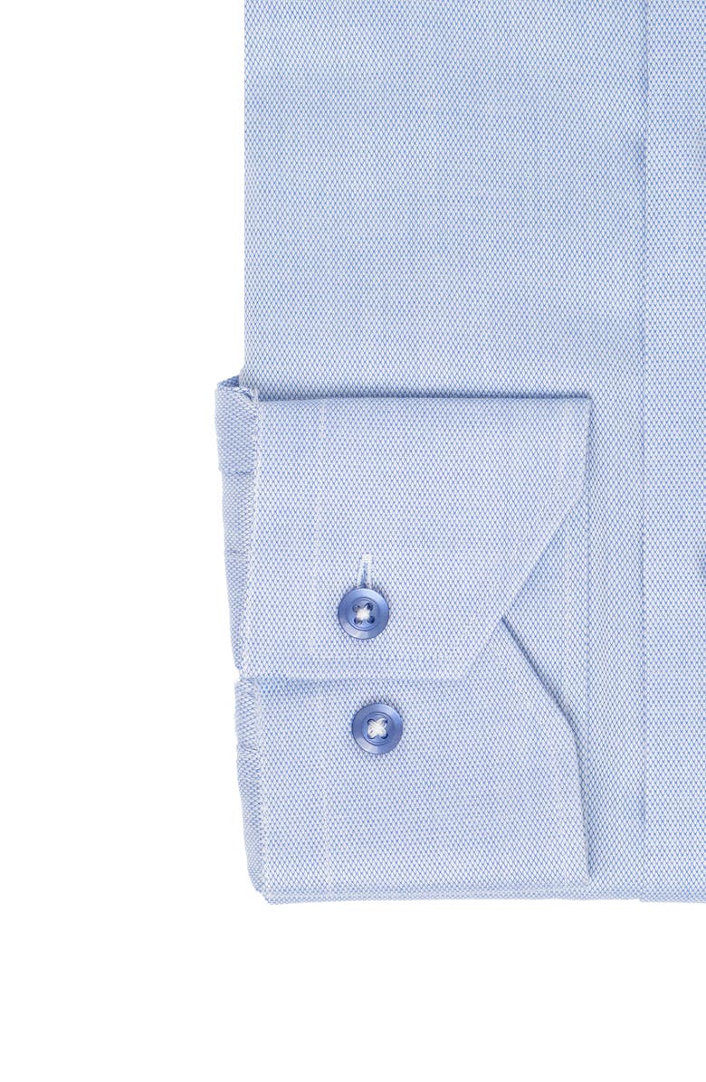 Lorenzo Uomo Trim Fit Cotton Dress Shirt, Alternate, color, Coastal Blue