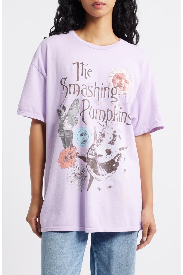 The Smashing Pumpkins Graphic T-Shirt, Main, color, LAVENDAR