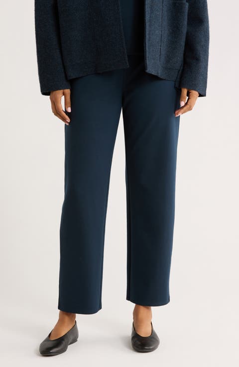 Ponte Ankle Straight Leg Pants (Regular & Petite)