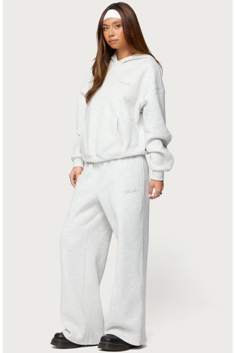 Basic Girl Wide Leg Sweatpants, Alternate, color, LIGHT-GRAY-MELANGE
